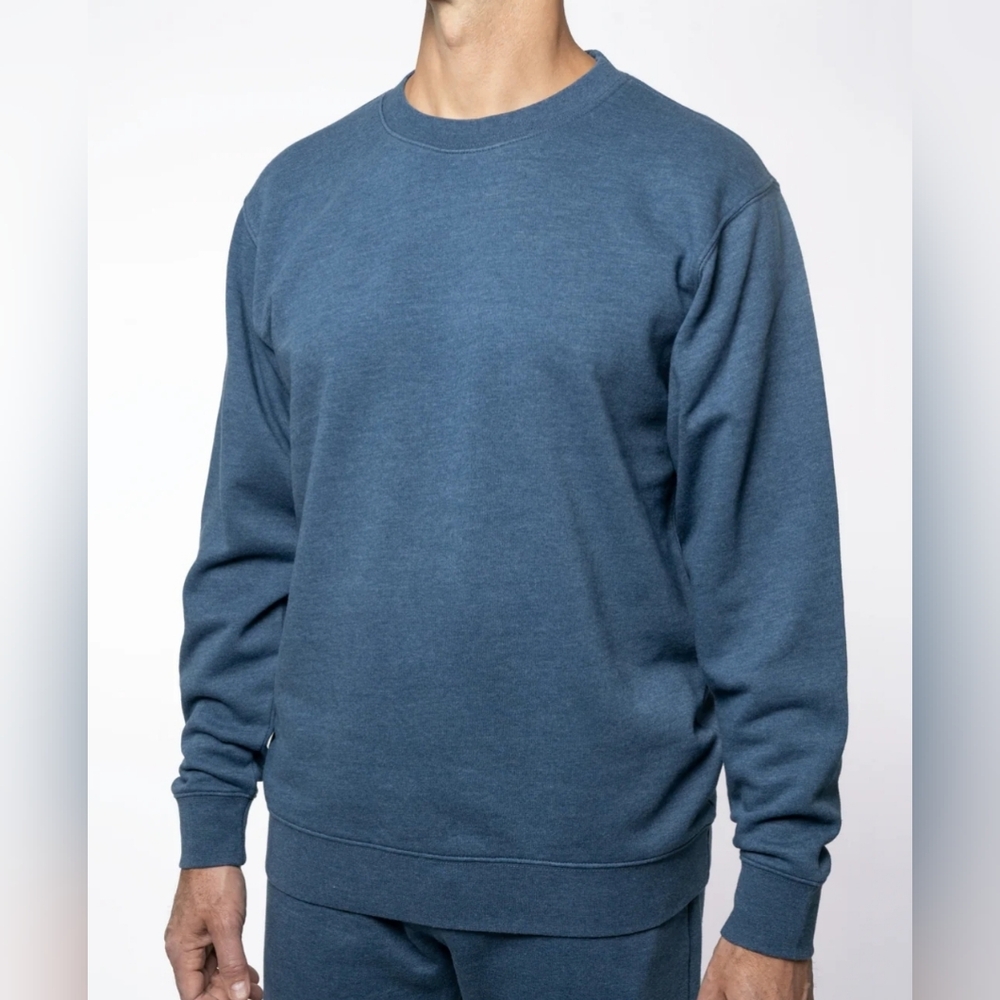 NWT Lazer Mens Burnout Fleece Crewneck Sweatshirt